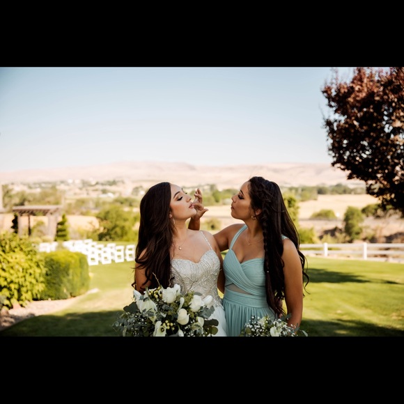 Size S_Sage Green_Maxi_Mesh_BirdyGrey_Bridesmaid_Only Worn ONCE - Picture 9 of 9